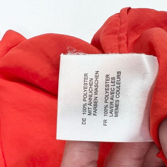 Whyred Mini Dress Womens 38 Red Short Sleeve Cowl Neck Pullover - Picture 6 of 10